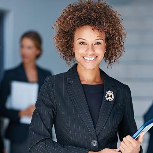 Jibsa Flower Shape Brooch Pin - Cz Stones & Pearl White Gold Perfect For Weddings Bridal Parties Ideal For Daily Wear Formal Fashion Look For Women (Angel) #TOP4