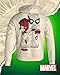 Marvel Spider-Man Mens Graphic Hoodies - Breathable Soft Fleece Cotton-Blend Pullover Sweatshirt Hoodies for Men, Size X-Large, Spiderman Off White