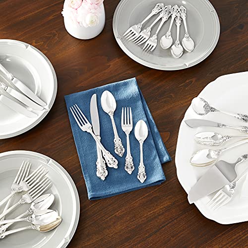 Wallace Grande Baroque 46-Piece Sterling Flatware Set - Thumbnail 4