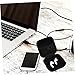 VILLCASE 2pcs Small Electronic Storage Pouch Bag for Traveling Earphone Carrying Case Organizer Pouch for Power Bank Hard Drives