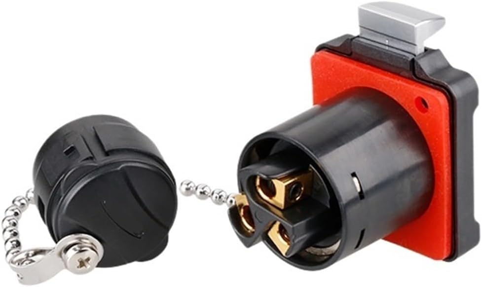BD24 type lock wire 25A connector M24 snap-on reverse waterproof aviation 3 core(Metal female header)