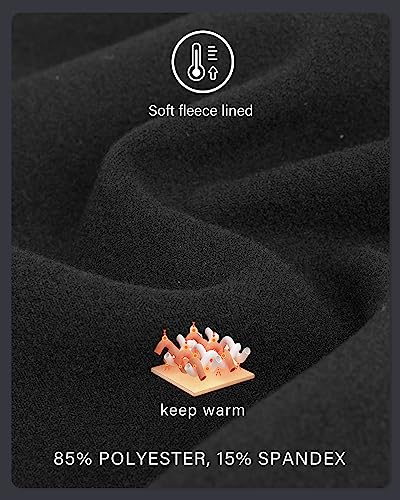 Stelle 2301-YG007-BK-L Girls Ice Skating Polar Fleece Warm Practice Training Legging Pants thumb #3