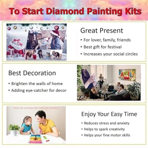 Diamant Peinture pour Adulte,Champignon Fantastique Diamond Painting Complet Cristal Painting 5D DIY Diamant Painting Diamond Arts Broderie Kits,pour Home Murale Décora 60x155cm/24x61in D-438 – vue 7
