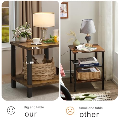 Hhetogol END TABLE CAXXCTG04R Table, Side Table 20 Inch Square thumb #3