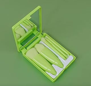 Juego de brochas de maquillaje de viaje fácil...