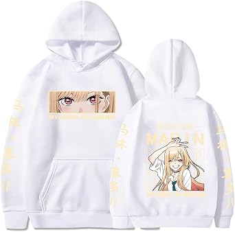 Anime My Dress-Up Darling Hoodie Marin Kitagawa Printed Hip Hop Streetwear Sweatshirts
