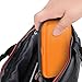 Orange Shockproof Hard EVA Carrying Case Travel Pouch for External Hard Drive, Power Bank, Cell Phone, Cable, Cord - Portable Small Electronic Accessories Organizer Storage Zipper Pouch