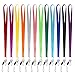 Produktbild Schlüsselband Umhängeband Lanyards Nylon Ausweishalter Kartenhülle mit Abnehmbarer Gürtelschnalle 12 Stück Ausweishülle für Mobile Handys, Schlüssel, Büro ID Karte (47cm, 12 Mehrfarbig)