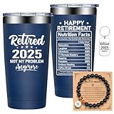 Grifarny Regalos de jubilación para hombres 2025 – Retired 2025 Not My Problem Anymore – Regalos de jubilación feliz para profesores