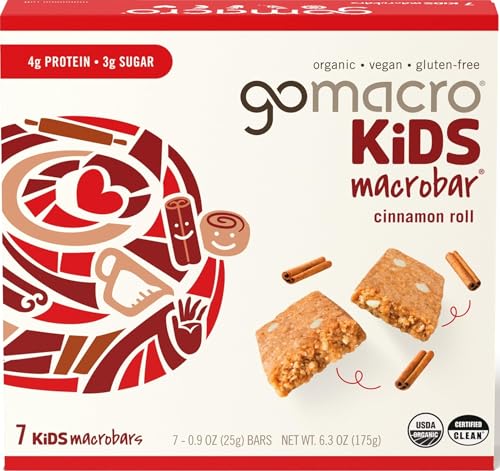 Gomacro, Bar Kids Cinnamon Roll Organic, 6.3 Ounce, 7 Count