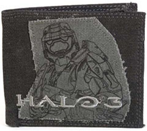 Black & Gray Heavy Weight Canvas Master Chief Wallet