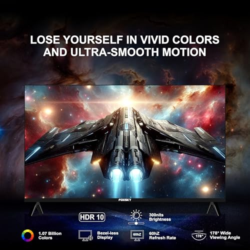 Image of Foxsky 165 cm (65 inch) Frameless Series 4K UHD QLED WebOS FS65GATV (Black)