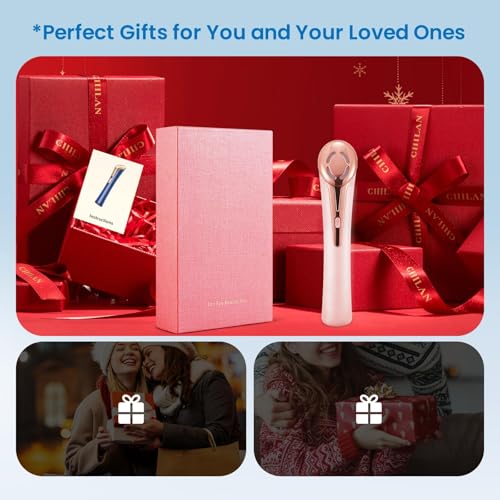 3-in-1 Eye Beauty Device - Red & Blue Light Therapy with Constant Warmth and Vibration Massage for Eye Care, Enhances Eye Cream Absorption, Reduces Dark Circles and Fine Lines - at Home (Pink) — view 6