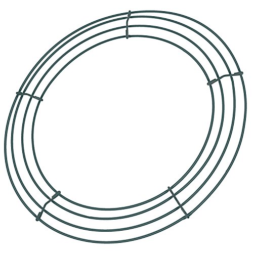 Sumind 2 Pack Round Wire Wreath Frames Green Wreath Forms Wreath Rings For Diy Christmas New Year Party Decor #TOP1