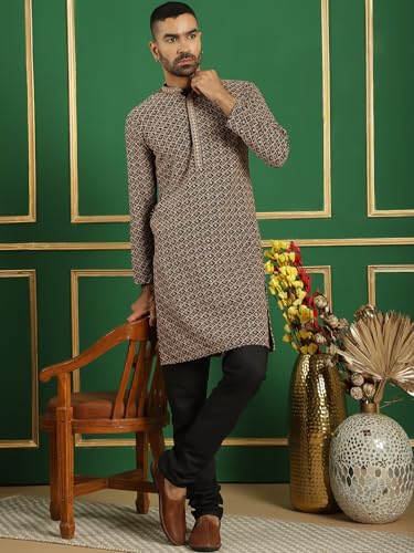 Image of Jompers Men's Cotton Embroidered Regular Kurta Sets