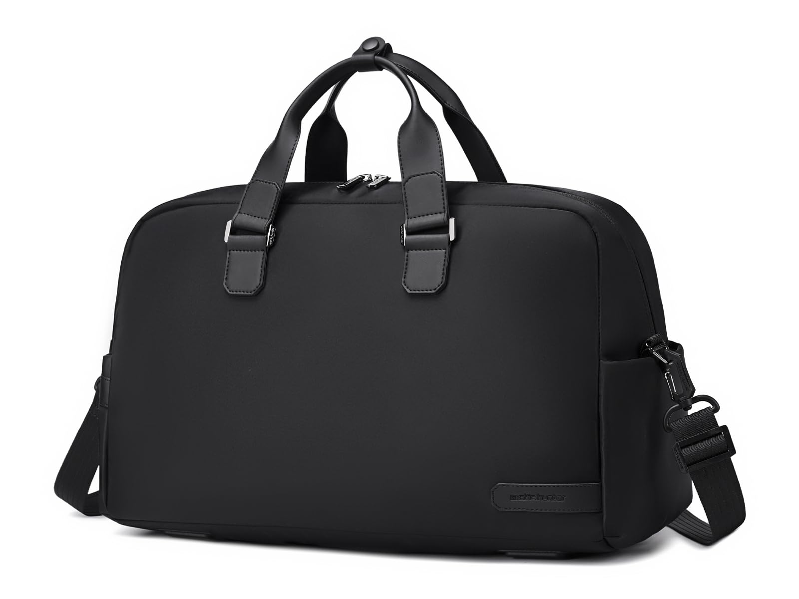Arctic Hunter Duffle Bag for Business Travel Nylon 26L Laptop Hand Bag for Men Women Office Pocket Water-Repellent 4 Zipper Compartments Microfiber Handle Detachable Shoulder Strap (Black)-image-14