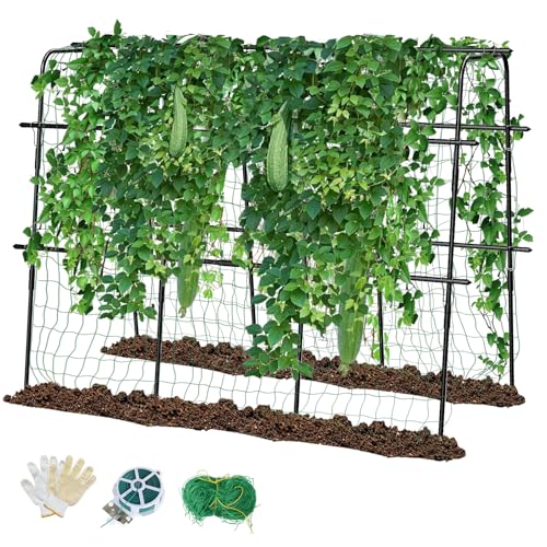 Cucumber Trellis for Garden Vegetable Trellis 47" x 63" U-Shaped