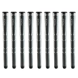 Winn Dri-Tac Oversize (+1/8”) Dark Gray Golf Grips (9-Piece Bundle)