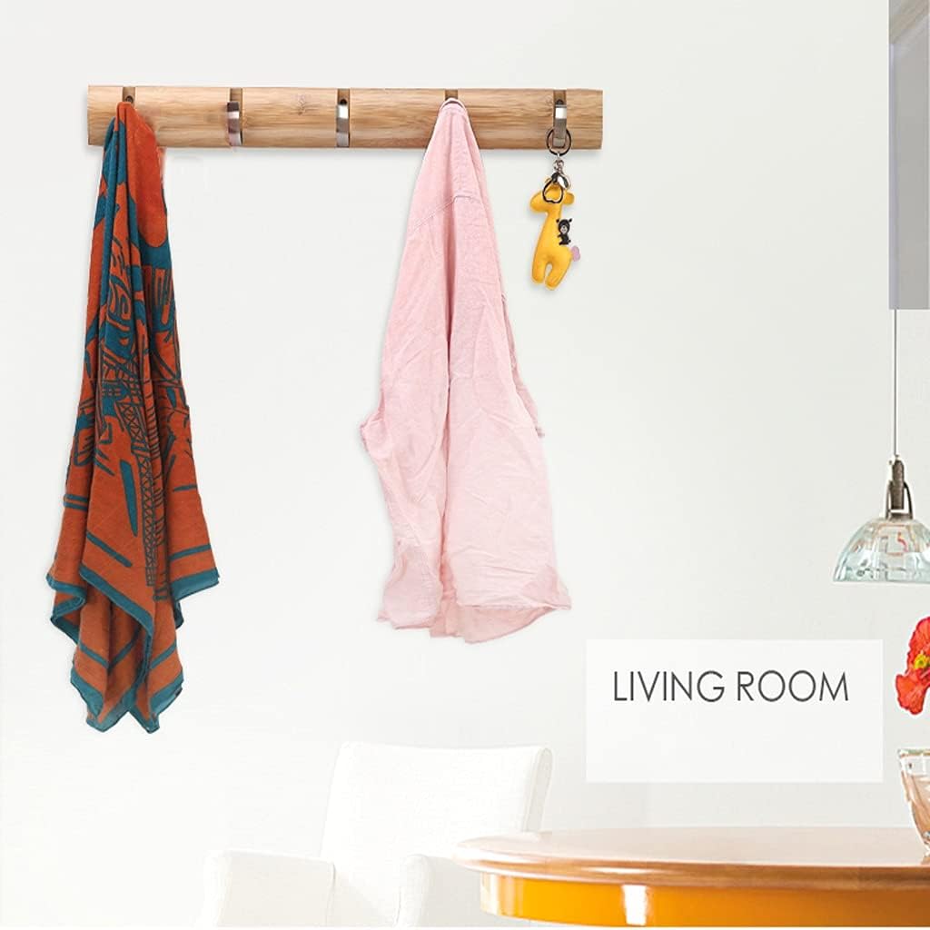 Wall Mounted Coat Rack Wall Mounted Collapsible Clothes Rack Home Storage Coat Hook with 5 Retractable Hooks for Hanging Coat Scarf Purse Coat Hooks (Color : 1) (1)