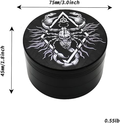 Miniatura 2 de Molinillo de especias de 3 pulgadas, molinillo de hierbas de pimienta, ilustraciones originales de 12 constelaciones - Escorpio