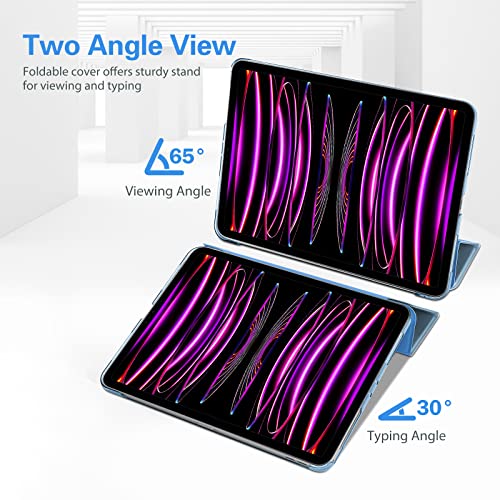 Image of ProCase Smart Case for iPad Pro 12.9 2022202120202018, Slim Stand Hard Back Shell Smart Cover for iPad Pro 12.9 6th Gen5th Gen4th Gen3rd Gen -SkyBlue.