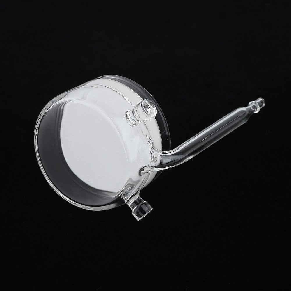 Yagote CO2 Diffuser Glass Reactor with U Shape Connecting Tube for Pollen Aquarium Plants Tank(CO2 Diffuser-Large Flat-Bottomed)