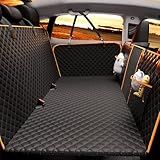 Back Seat Extender for Dogs - Large Space, Waterproof Dog Car Seat Cover for Back Seat with Hard Bottom Holds 420lbs, 600D Heavy-Duty Upgraded Material Dog Hammock for Car, Easy to Use and Clean