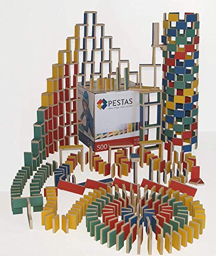 500 Dominos et jeu de construction en bois jouet enfant