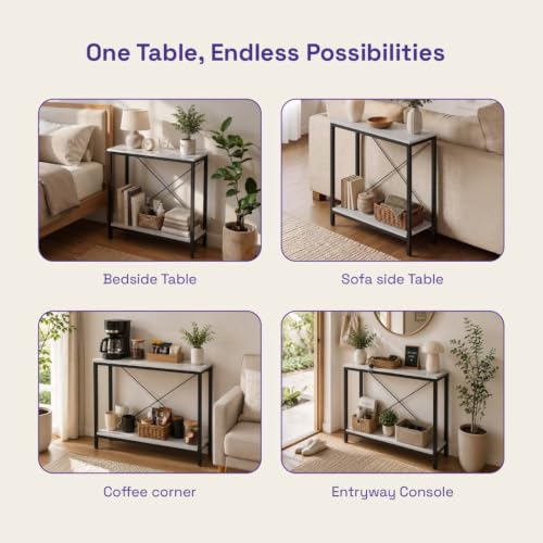 Image of Wakefit Marqis Metal Side Table-Simless White