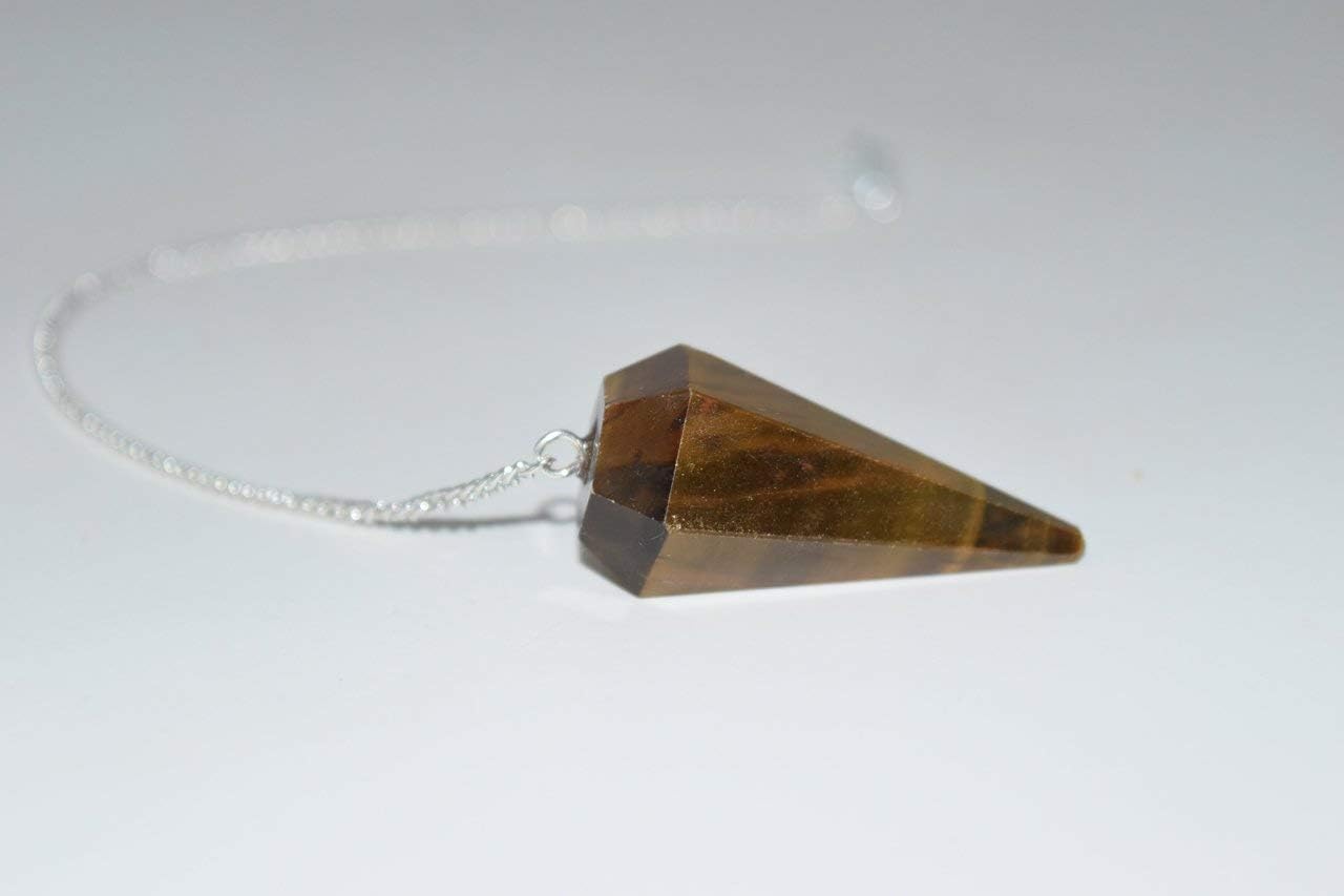 Nature's Enlightenment Yellow Tiger Eye Faceted Pendulum Crystal