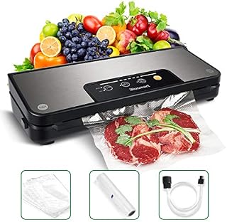 Vacuum Sealer Blusmart 80Kpa Stainless Steel Food Sealer Machine Air Sealing Systemfor Food