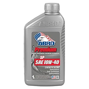 ABRO 10W-40 SP Synthetic Blend Motor Oil, 1L, Exceptional Performance, Boosted Mileage, Prolonged Engine Life & Maximum Protection against Wear