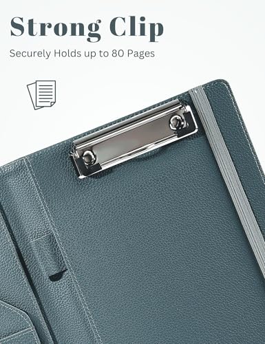 image for Mymazn Junior Padfolio Portfolio Folder, Small A5 Clipboard with Cover