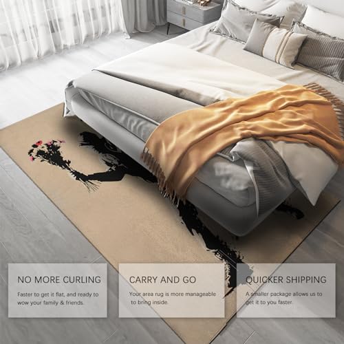 Tapis garçon antidérapant style Banksy pour éviter les glissades