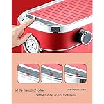 QJRGUY Coffee Maker Machine, Grind and Brew with 15 oz Stainless Steel Travel Mug, Adjustable Tray, Dual Brewing Options Single Cup Brewer for Ground - Image 2