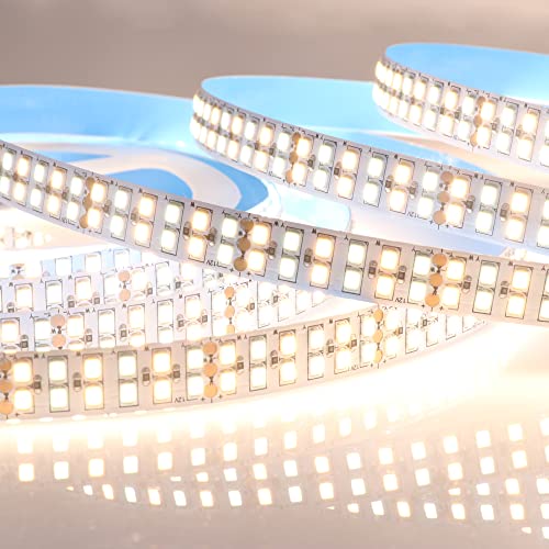 Image of LEDENET 12V DC Tunable LED Strip Lights CCT Warm White Cold White 3000K-6500K 1680LEDs 16.4ft SMD 2835 LED Tape Lights Non-Waterproof for Bedroom Kitchen Under Cabinet Lighting