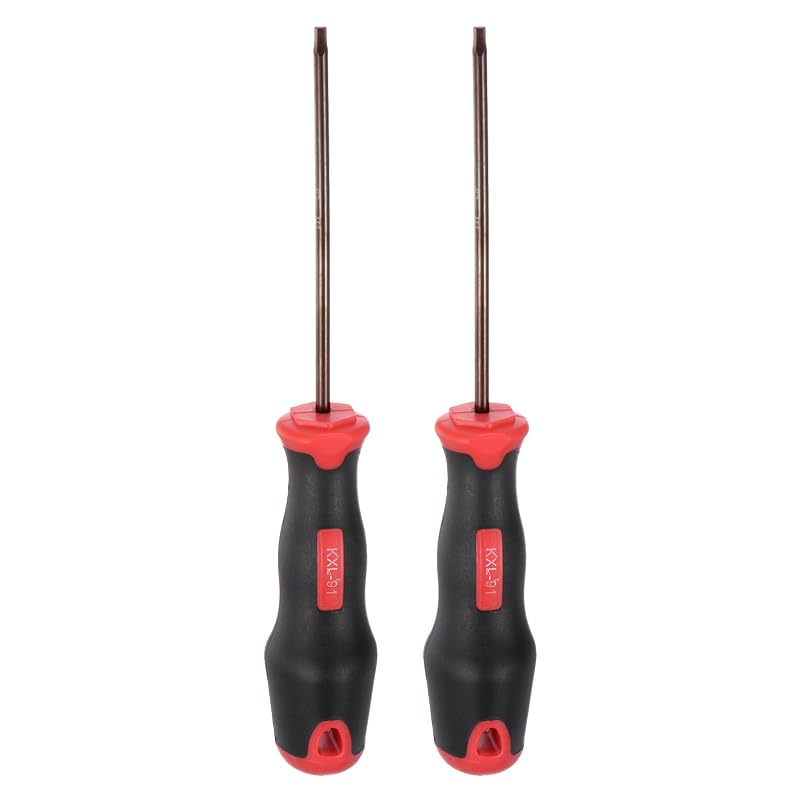 HARFINGTON Kit com 2 chaves de fenda hexagonais magnéticas métricas 4 mm, haste de 100 mm