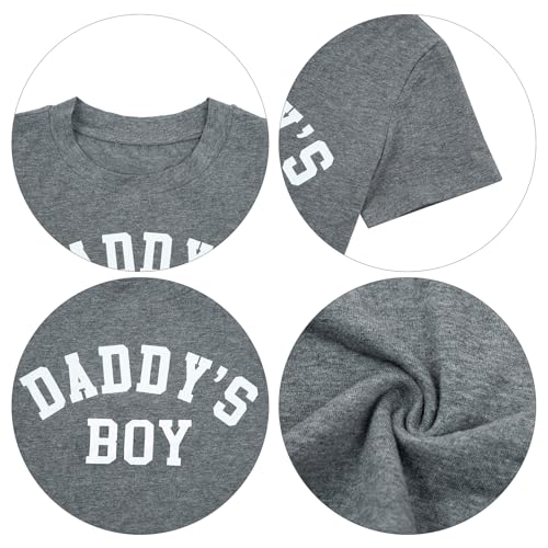 Image of Dad and Son Matching Shirts Daddy and Me Family Matching Outfits Daddy's Girl T-Shirt Father'Day Graphic Tee Tops