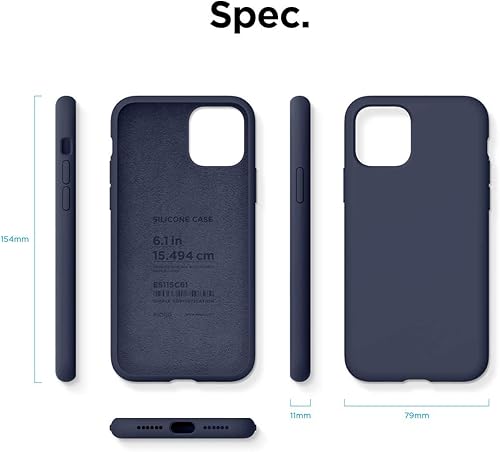 Miniatura 8 de elago - Funda de silicona para iPhone 11 Color, silicona líquida prémium, borde elevado (protección de pantalla y cámara), estructura de 3 capas,