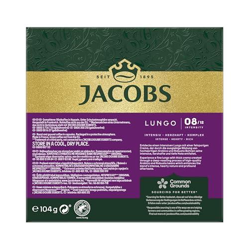 Nespresso Kapseln Jacobs Lungo Intenso – 200 Kaffeekapseln
