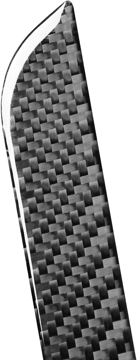 Real Carbon Fiber Trim Cover Compatible with Ford Explorer 2013 2014 2015 2016 2017 2018 Sport XLT Interior Accessories Black and Red. (Door Sill, Black)