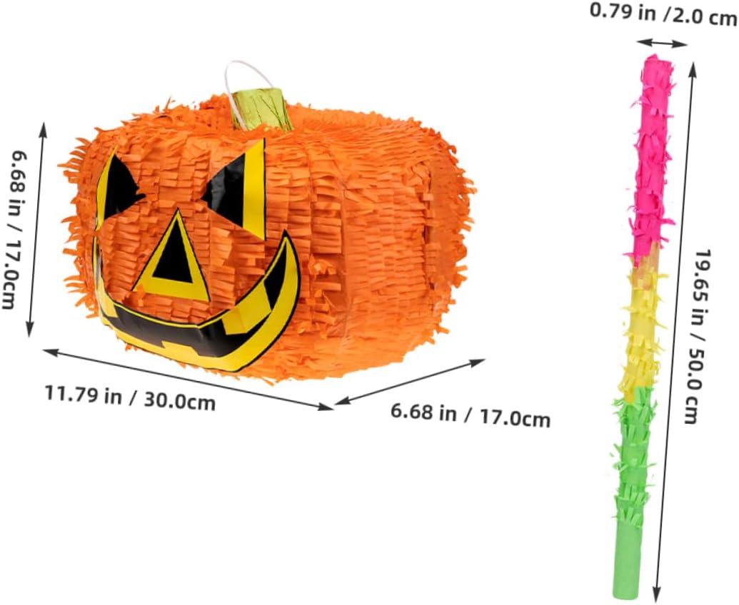 1set Halloween Pumpkin Stick and Treats Fun Party Decoration for Boys and Girls Halloween Celebrations and Birthday Events for Festive Gatherings