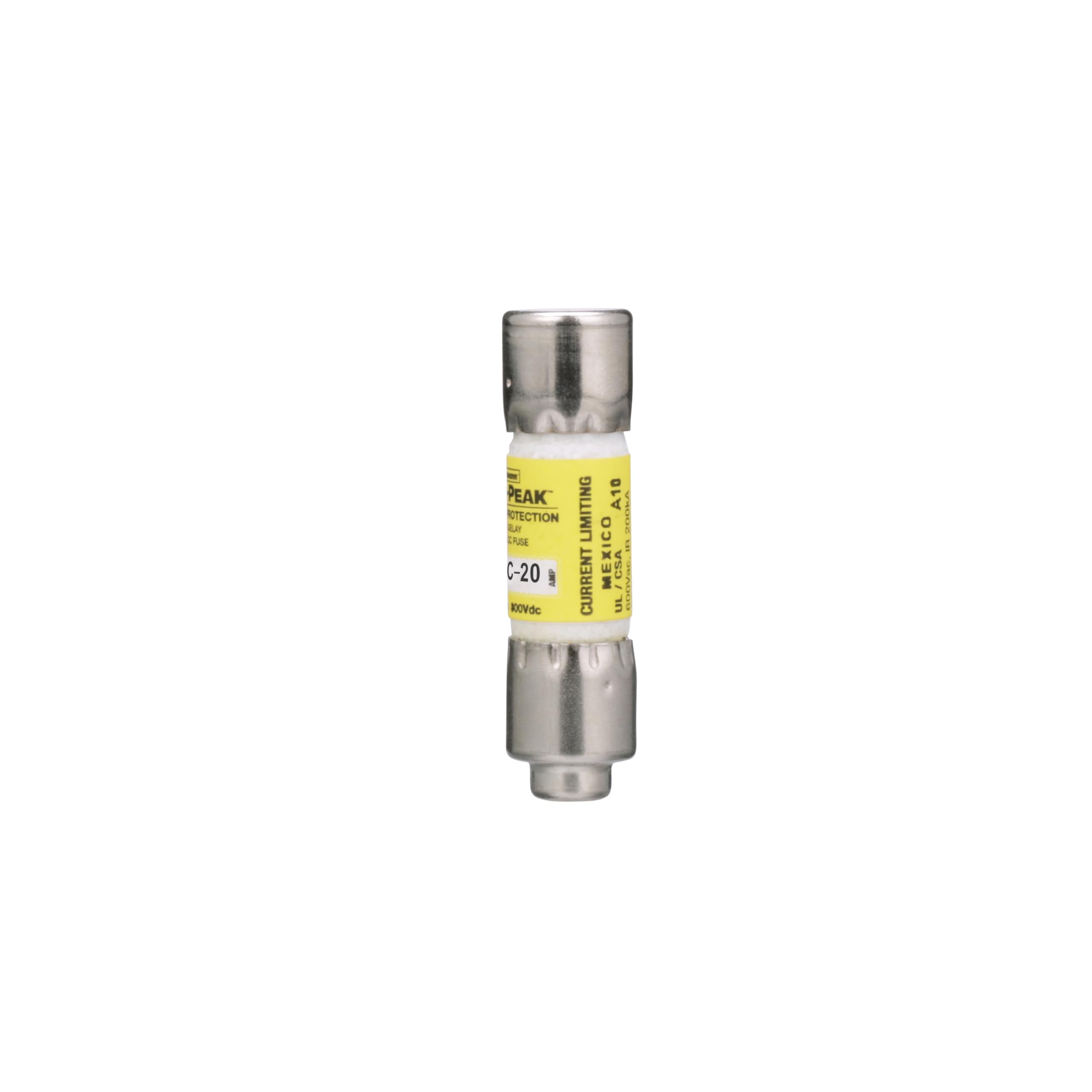 Produktbild von ORIGINAL Bussmann LP-CC-20 LPCC20 Sicherung – 20A, 600Vac, Low-Peak Time Delay (Eaton)