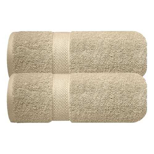 Image of Sulfar 100% Terry Ring Spun Cotton Face Towel - Quick-Dry, Highly Absorbent (480 GSM) (30 x 30 Cm) Beige (Pack of 2)