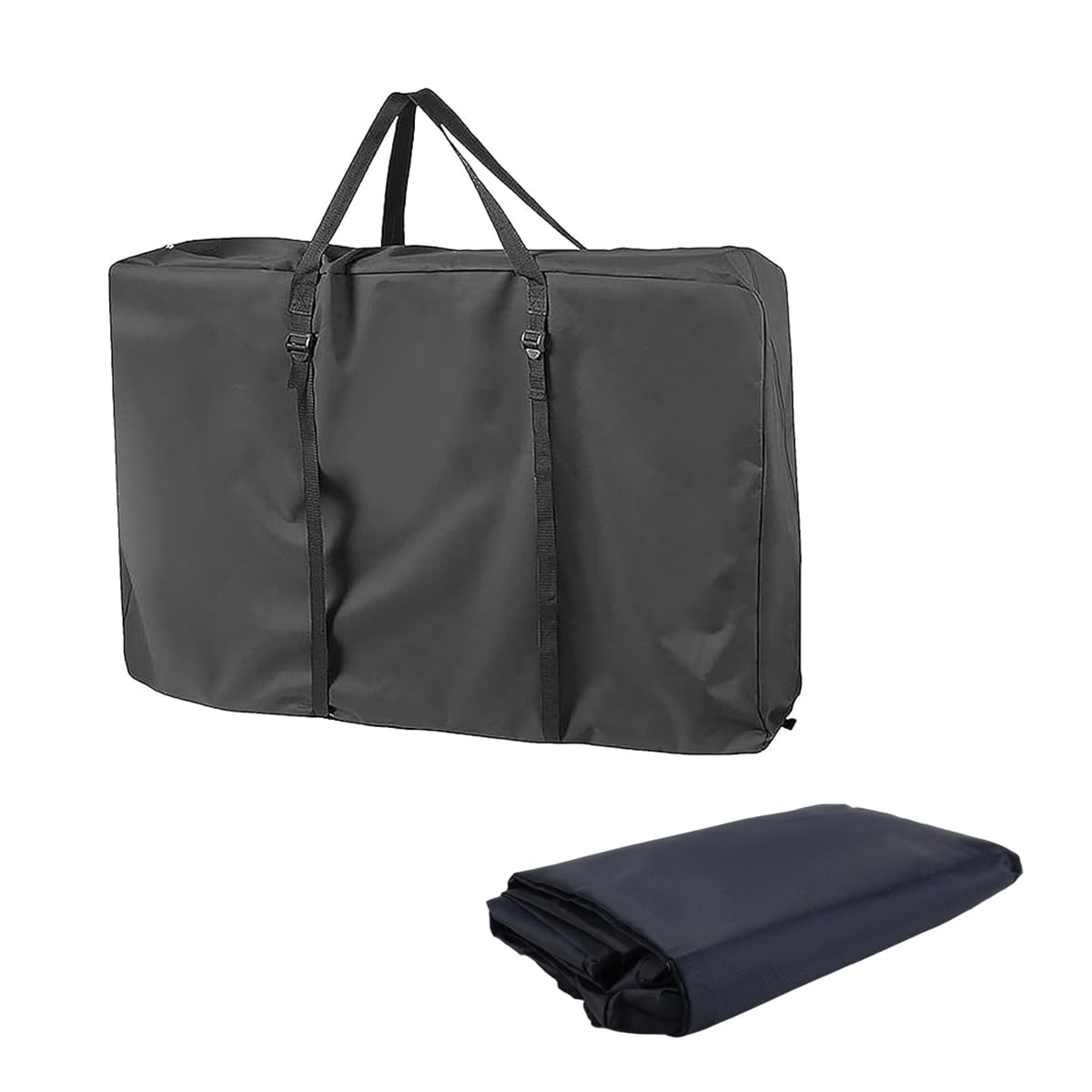 Bolsa de almacenamiento para silla de ruedas, resistente, negra, impermeable y resistente. Bolsa de transporte grande y plegable para sillas de ruedas, andadores y sillas de transporte.