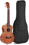 Ukulele Case, Black Ukulele Bag for 21 23 26 Inch Ukulele, Waterproof Durable Ukulele Padded Bag with Adjustable Straps for Concert, Soprano, Tenor, 26in, 26in