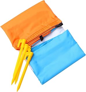 BCOATH Almofada Tapete De Piquenique Tapete De Camurça Tapete De Piquenique De Praia Tapete De Chão Cobertor Leve Ao Ar Livre + Chão + Tapete Cobertor De Bolso Tapete Azul