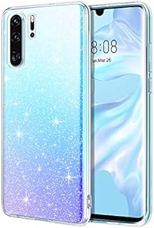 YINLAI Huawei P30 Pro Case,Huawei P30 Pro Transparent Glitter Bling Case Slim Thin Flexible TPU Soft Rubber Cover Protective Anti-Slip Phone Cover Case for Huawei P30 Pro,Crystal Clear