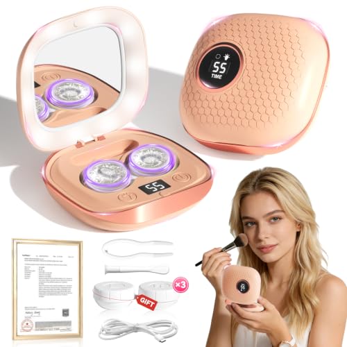 Image of 3.0 Ultrasonic Contact Lens Cleaner Machine【Rechargeable】【50KHz Germany Super Motor】【Top1 Intelligent Chip-Smart Modes】99% Brightness & Gentle Cleaning, Soft Contact Lens Tools Home Travel (Chic Pink)