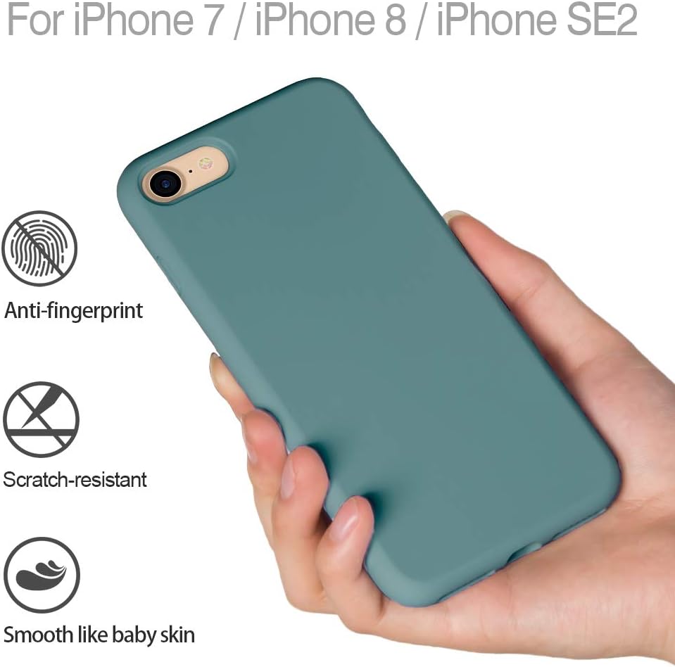 Buy Miracase Iphone Se Case Iphone 8 Case Iphone 7 Silicone Case Gel Rubber Full Body Protection Cover Case Drop Protection For Apple Iphone Se Iphone 8 Iphone 7 4 7 Midnight Green Online In Turkey B085vsyws2